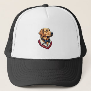 USA Golden Retriever Vintage Patriotisches Hundesh Truckerkappe
