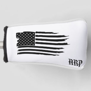 *~* USA Golf Putter Cover Patriotic Grunge Flag Headcover