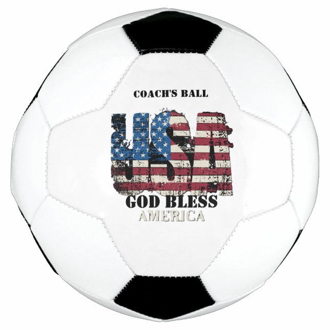 USA Gott segne Amerika  Fußball (Vorderseite)