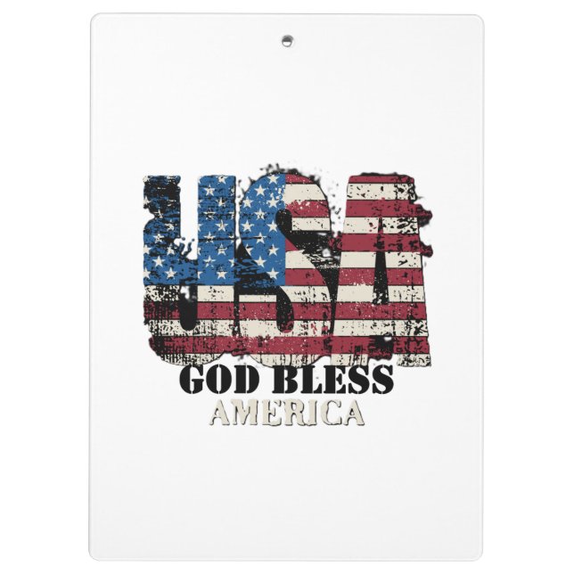 USA Gott segne Amerika  Klemmbrett (Rückseite)
