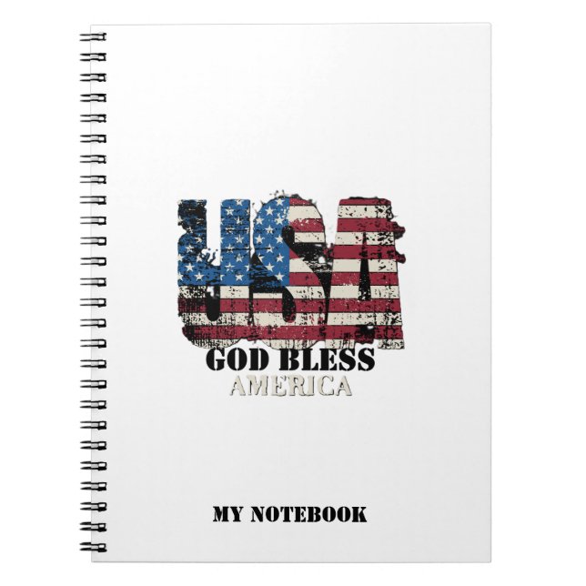 USA Gott segne Amerika  Notizblock (Vorderseite)