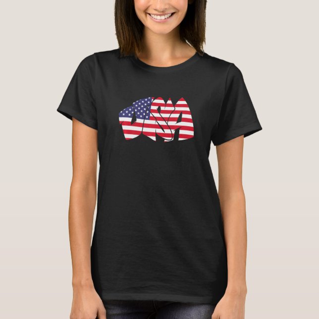 USA graffiti US flag America Premium T-Shirt (Vorderseite)