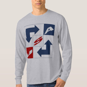 USA-graues basisches T-Shirt