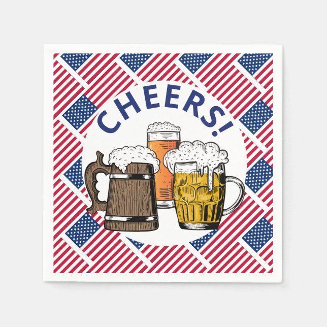 USA Great American Beer Paper Serviette (Vorderseite)