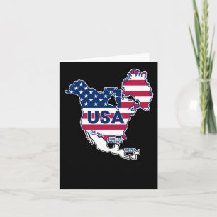 USA = Grönland + Kanada + Golf + Kanal Karte