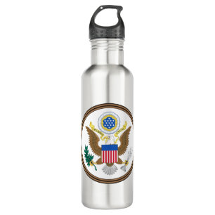 usa großes Siegel Edelstahlflasche
