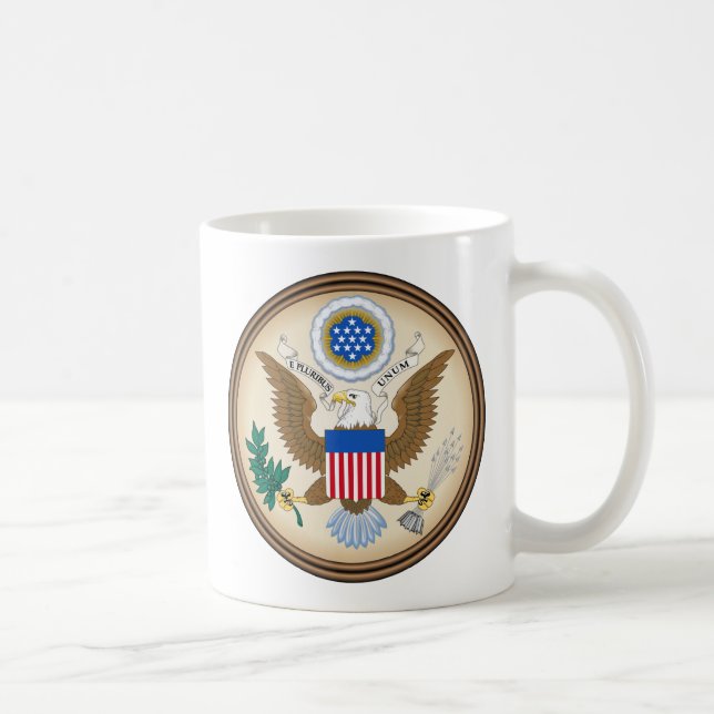 USA großes Siegel Kaffeetasse (Rechts)