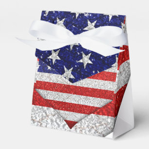 Usa Grunge Herzform-Flagge Geschenkschachtel