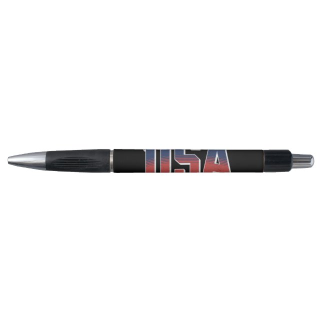 USA Grunge Text Design Kugelschreiber (Vorderseite)