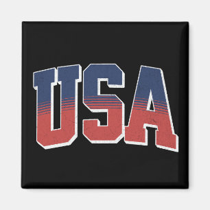 USA Grunge Text Design Magnet