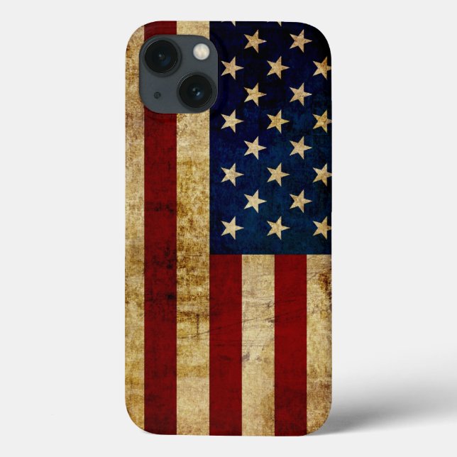 USA/grunged Flag Case-Mate iPhone Case (Rückseite)