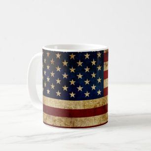 USA / Grunged Flagge Tasse