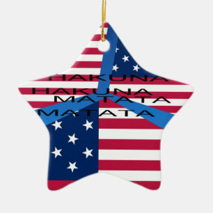USA HAKUNA MATATA KERAMIK ORNAMENT