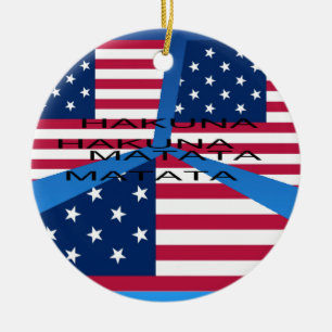 USA HAKUNA MATATA KERAMIKORNAMENT