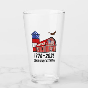 USA Halbjahrhundertealter 250 Jahre 1776-2026 Glas