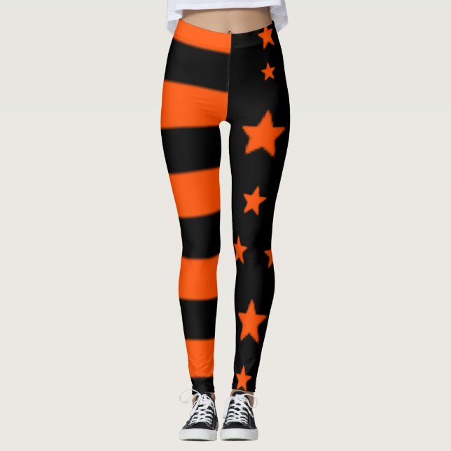 USA Halloween Flag Leggings (Vorderseite)