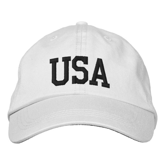 USA HAT CAP USA BESTICKTE BASEBALLKAPPE (Vorderseite)