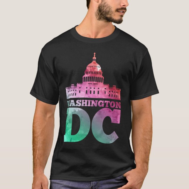 USA Hauptstadt Washington DC Hauptstadt Hill T-Shirt (Vorderseite)
