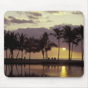 USA, Hawaii, Big Island, Couple, Palmen Mousepad