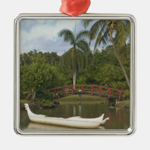 USA, Hawaii, Kauai, Smith Family Luau Garden Silbernes Ornament