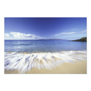 USA, Hawaii, Maui, Brandung bei Makena Fotodruck