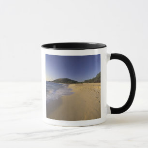USA, Hawaii, Maui, Fußspuren im Sand, Makena Tasse