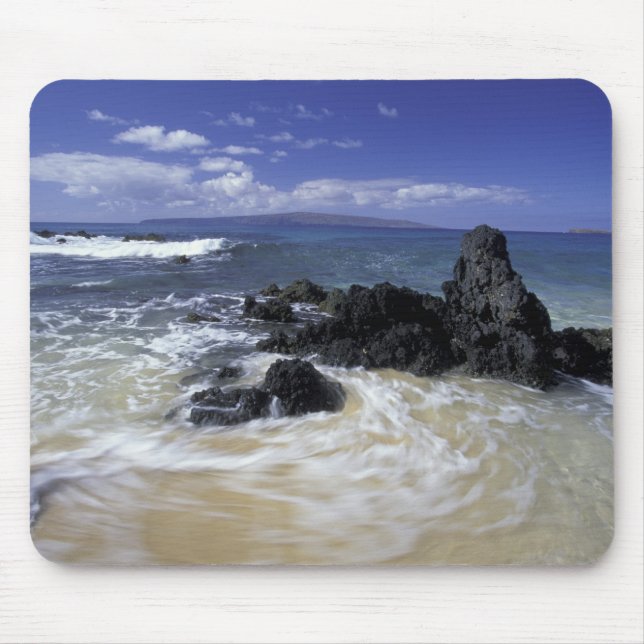 USA, Hawaii, Maui, Maui, Makena Beach, Surf on Mousepad (Vorne)