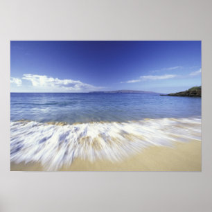 USA, Hawaii, Maui, Surf nach Makena Poster
