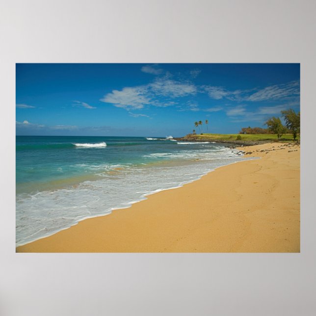 USA, Hawaii, Molokai Island, Three Mile Beach Poster (Vorne)