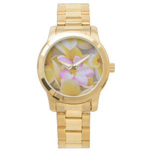 USA, Hawaii, Oahu, blühende Plumeria-Blumen 1 Armbanduhr