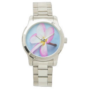 USA, Hawaii, Oahu, blühende Plumeria-Blumen 2 Armbanduhr