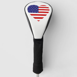 USA Heartflag dccn Golf Headcover