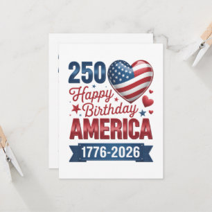USA Hearts 1776 2026 4. Juli Einladung