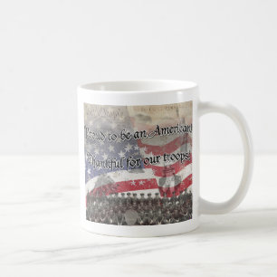 USA Heros Danke für unsere Truppen! - Vintager Loo Kaffeetasse