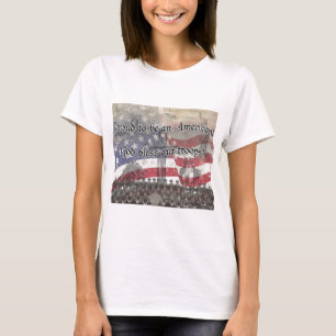 USA Heros God segne unsere Truppen mit Kreuz, Vint T-Shirt