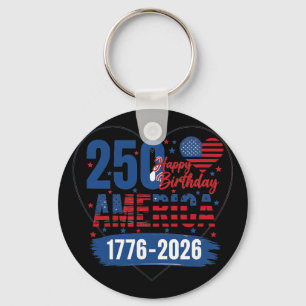 Usa Herzen 1776 2026 4. Juli 250. Geburtstag 250 J Schlüsselanhänger