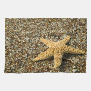 USA, HI, Kauai, Glass Beach mit Star-Fisch Handtuch