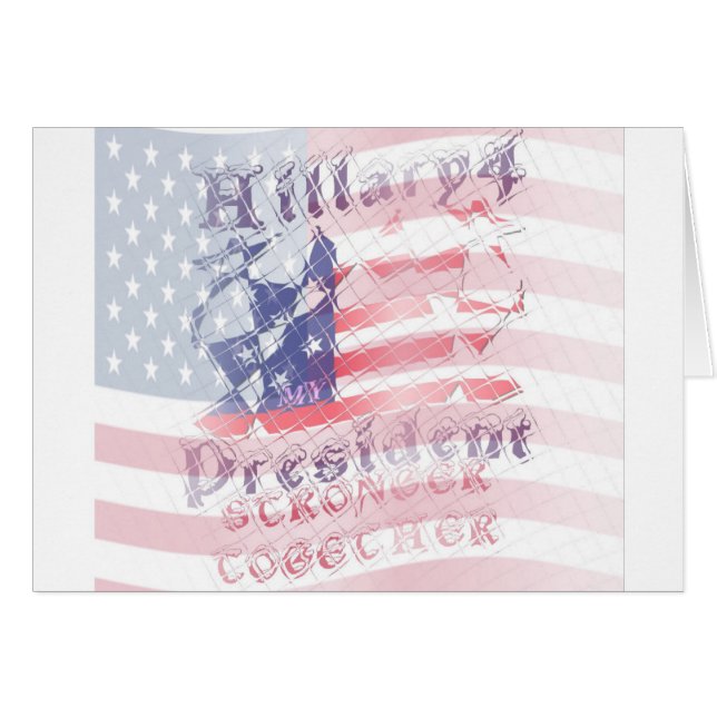 USA Hillary 4 President (Vorderseite (Horizontal))