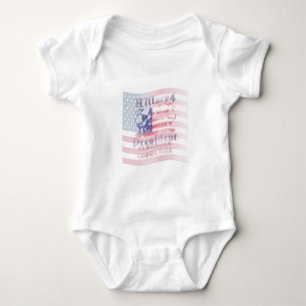 USA Hillary 4 President Baby Strampler
