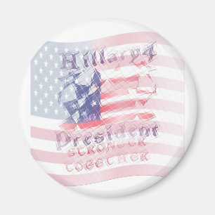 USA Hillary 4 President Magnet