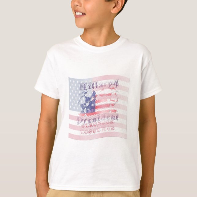 USA Hillary 4 President T-Shirt (Vorderseite)