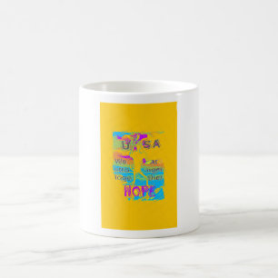 USA Hillary Hoffnung Stärker Zusammen Tasse