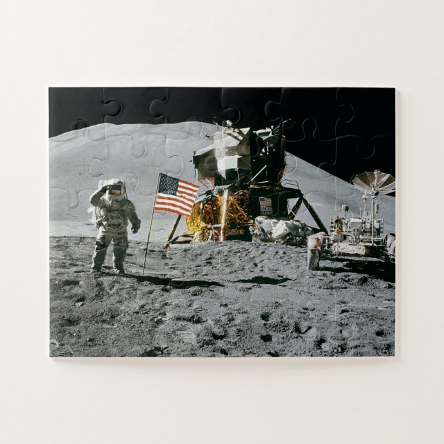 USA Historic Apollo Moon Landing Puzzle (Horizontal)