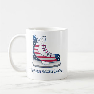 USA-Hockey-Schlittschuhe Kaffeetasse