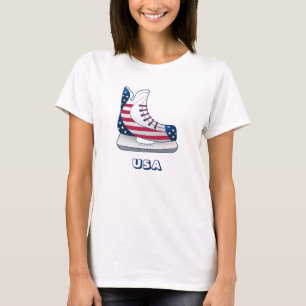 USA Hockey-Schlittschuhe T-Shirt