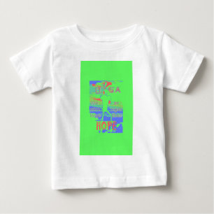USA Hoffnung: Neon Lemon & Orange Art Baby T-shirt