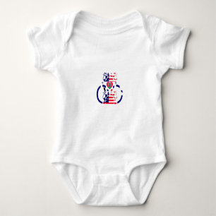 USA Hoffnung Schön Erstaunlich Nationalflagge Desi Baby Strampler