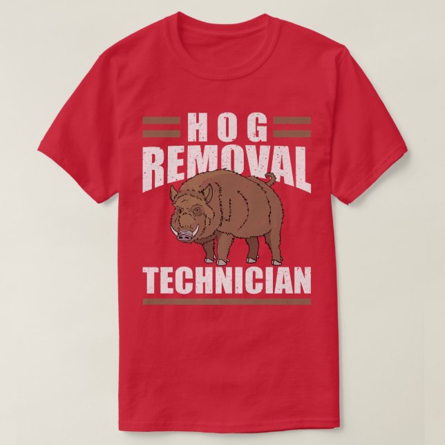 USA Hog Removal Technician Pig Slayer Premium T-Shirt (Design vorne)