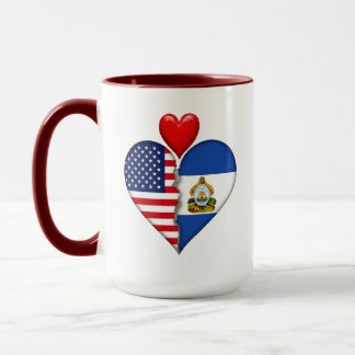 USA Honduras Herz Flaggen Hispanic Heritage Tasse