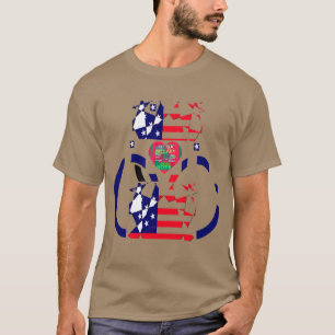 USA Hope Beautiful Phantastisch National Flag Desi T-Shirt